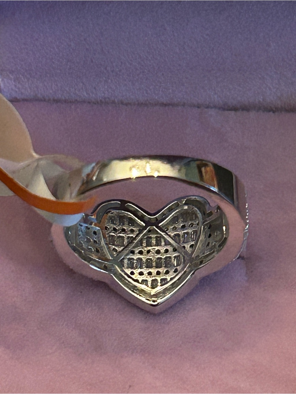 Stunning & Romantic 3.00CTW Moissanite Heart Ring w/Pave & Baguette Gems 💎 Sz 8 - Picture 3 of 14